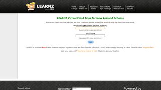 
                            1. Log in for LEARNZ