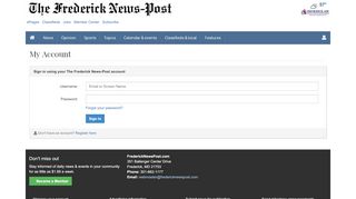 
                            13. Log in - Frederick News-Post