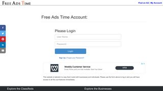 
                            1. Log In | Free Ads