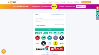 
                            1. Log In | Free Registration & Start Job Post – AJobThing.com