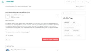 
                            5. Log-In geht nicht auf neuenm iPhone - Airbnb Community
