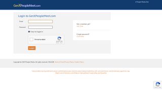 
                            5. Log In - GenXPeopleMeet.com - The GenX Dating Network
