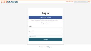 
                            9. Log in · GiveCampus