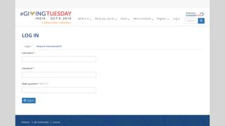 
                            2. Log in | Giving Tuesday India