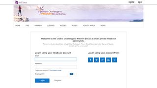 
                            13. Log in | Global Challenge to Prevent Breast Cancer