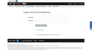 
                            12. Log In - GM Card