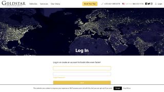 
                            8. Log In - Goldstar Chauffeur Drive