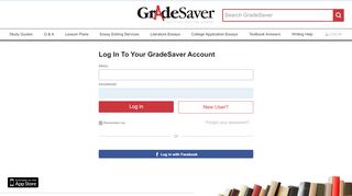 
                            1. Log in | GradeSaver