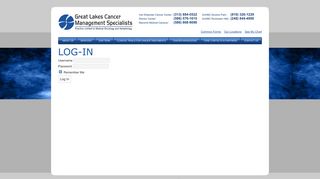 
                            12. Log-in - Great Lakes Cancer Management Specialists
