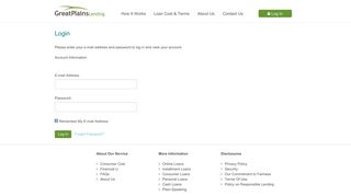 
                            4. Log In | Great Plains Lending