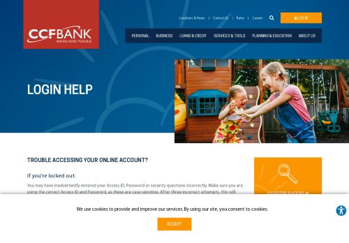 
                            4. Log In Help - CCF Bank
