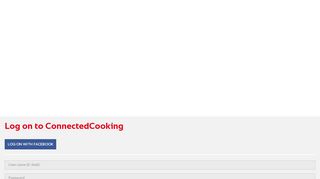 
                            4. Log in here. - ConnectedCooking -