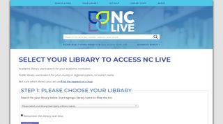 
                            9. Log in here - NC Live