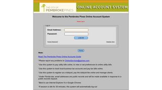 
                            5. Log In Here - Pembroke Pines Online Accounts