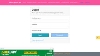 
                            8. Log in | Hindu Names - Hindu Names.Net