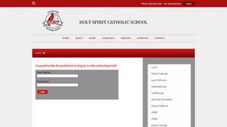 
                            1. Log In | Holy Spirit Catholic School