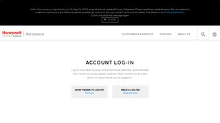 
                            4. Log In - Honeywell Aerospace