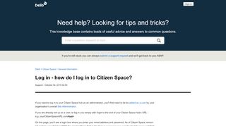 
                            8. Log in - how do I log in to Citizen Space? – Delib