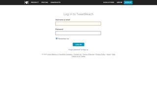 
                            4. Log In - How Far Did Your Tweets Travel? | TweetReach