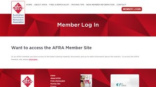 
                            7. Log In – https://afra.com.au/