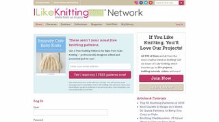 
                            12. Log In - I Like Knitting