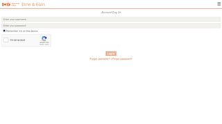 
                            13. Log In - IHG® Rewards Club Dining