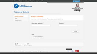 
                            3. Log in - Il portale dell'Automobilista