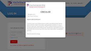 
                            1. Log In - Imej Parking Sdn Bhd | Parking Consultancy and ...