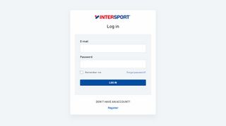 
                            5. Log in - Intersport