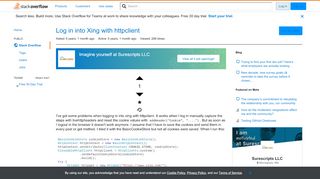 
                            7. Log in into Xing with httpclient - Stack Overflow