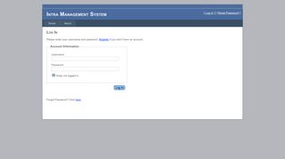 
                            1. Log In - Intra Management System