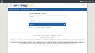 
                            7. Log In - Investing Daily