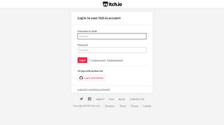 
                            1. Log in - itch.io