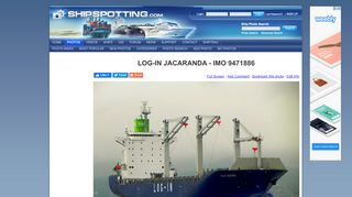 
                            7. LOG-IN JACARANDA - IMO 9471886 - ShipSpotting.com - Ship ...