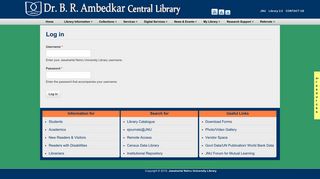 
                            1. Log in | Jawaharlal Nehru University Library