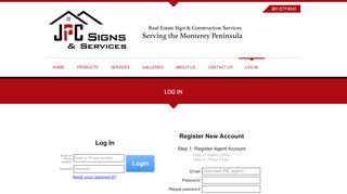 
                            12. Log In | JPC Signs
