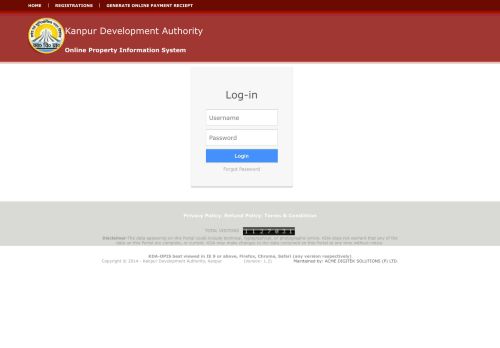
                            2. Log-in - kanpur development authority