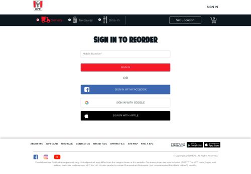
                            4. Log In | KFC