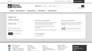 
                            12. Log In | King County Library System | BiblioCommons