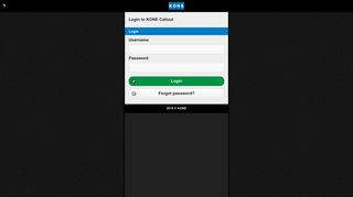 
                            1. Log-in | KONE - KONE Callout