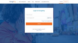 
                            3. Log In - KongaPay