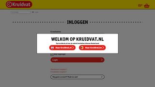 
                            4. Log in - Kruidvat