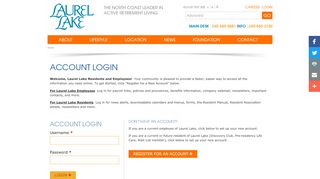 
                            6. log in - Laurel Lake Retirement Community