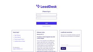 
                            4. Log in - LeadDesk Software - close more today - Login to LeadDesk