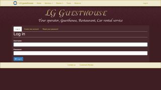 
                            3. Log in | LG guesthouse