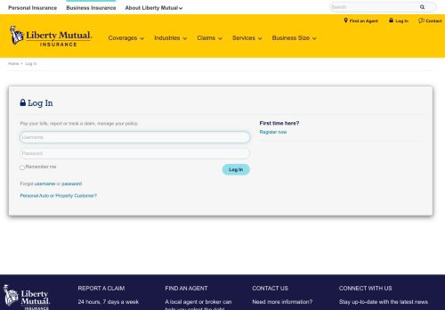 
                            2. Log In | Liberty Mutual