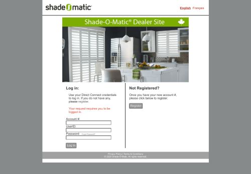 
                            1. Log in - logo - Shade-O-Matic