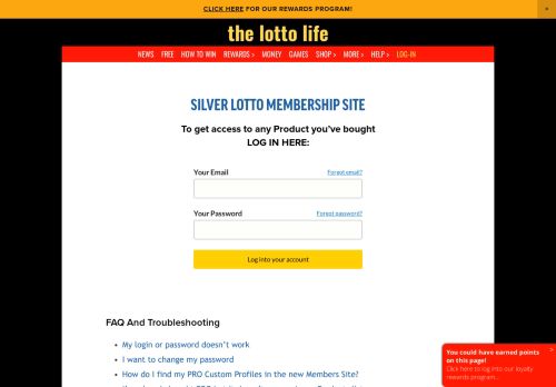 
                            1. Log-In — LottoLife - Silver Lotto System