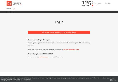 
                            3. Log In - LSE