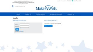 
                            11. Log In Make-A-Wish Marketplace